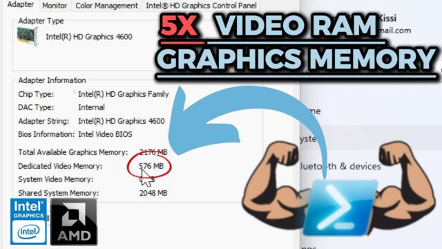 How to Increase VIDEO RAM GRAPHICS MEMORY with Intel HD Graphics/ AMD | Smoother HD Videos &Gameplay