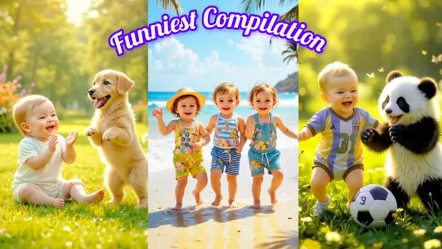 Cute Baby Funny Moments | Cutest Laughs and Reactions!! 🤣🤣