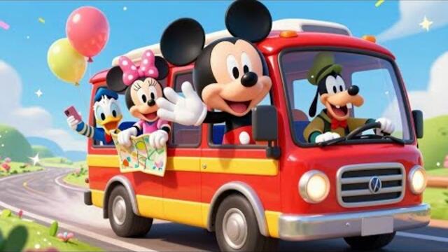 🎉🚌 Mickey and Friends Big Happy Bus Adventure! 🌈✨