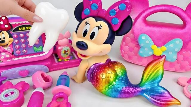Minnie Mouse 2026🎀 Set Unboxing del maquillaje vs juego médico rosa de Minnie, colección de Disney