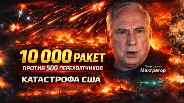 КАТАСТРОФА США: 10 000 ракет Ирана против 500 перехватчиков США — полковник Макгрегор США не победит
