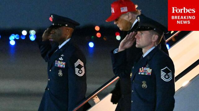 BREAKING NEWS: President Trump Arrives At JBA On Air Force One Amidst Strikes On Iran