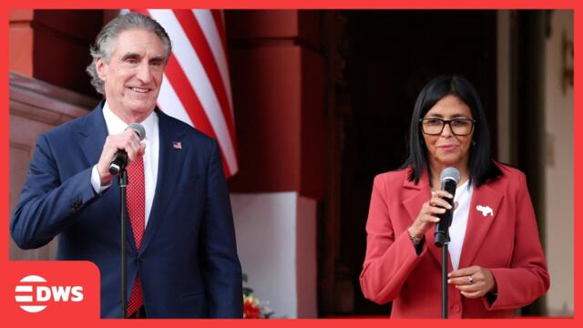 WATCH: U.S. Interior Secretary Burgum Meets Acting Venezuelan President Rodríguez in Caracas | AC15