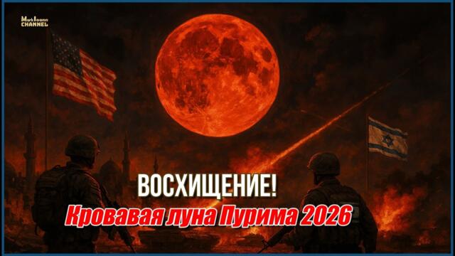 📯🕊️🎺"Восхищение❗ Кровавая луна Пурима 2026❗"