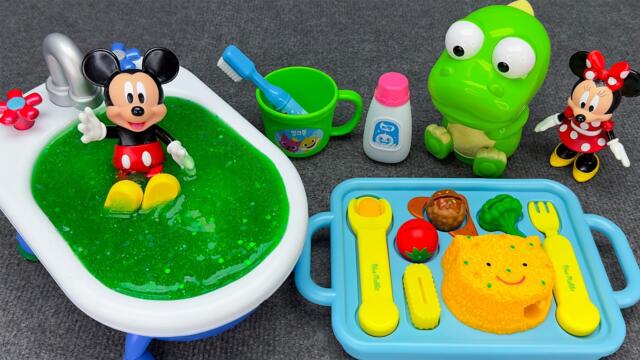 Satisfying Unboxing Pororo Table Food Toys & Mickey Mouse Bathroom 🍽️ 뽀로로 식사놀이 장난감 놀이