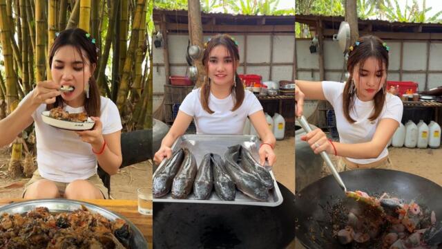 Amazing cooking and wash fish with coke for braised recipe