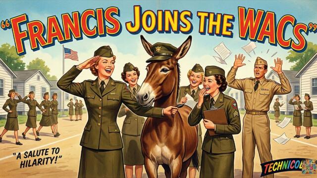 Francis Joins the WACS - From boot camp to belly laughs! | The Best Classic Films Series #1080p