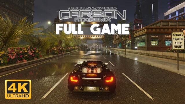 NEED FOR SPEED CARBON: RTX REMIX Path Tracing 0.1.2 - Full Playthrough | 4K