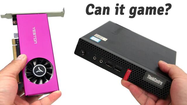 Lenovo M910x: i7-7700T + Yeston RTX 3050: Can it game?