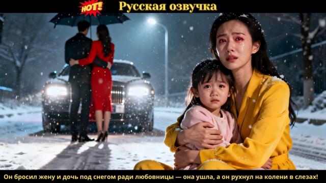 Он бросил жену и дочь под снегом ради любовницы — она ушла, а он рухнул на колени в слезах!