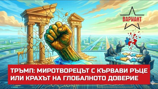 ТРЪМП: МИРОТВОРЕЦЪТ С КЪРВАВИ РЪЦЕ ИЛИ КРАХЪТ НА ГЛОБАЛНОТО ДОВЕРИЕ,  Вариант #811