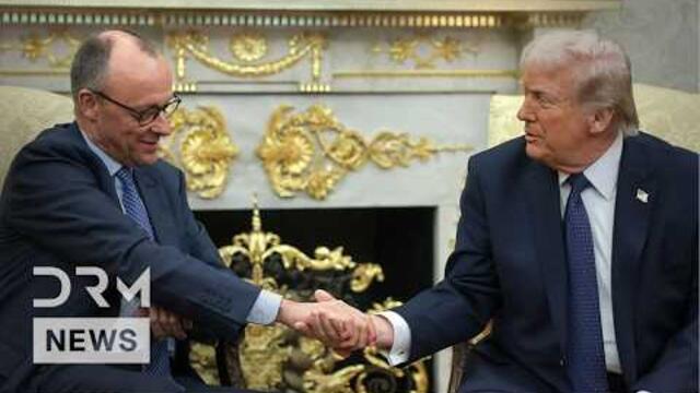 German Chancellor Friedrich Merz meets with U.S. President Donald Trump at the White House | AC1F