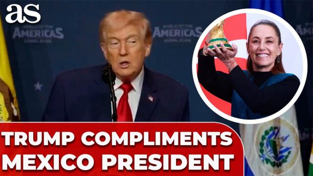 Trump FLIRTS with CLAUDIA SHEINBAUM president of Mexico: "She is a "BEAUTIFUL WOMAN"