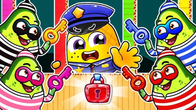 Kids Cardboard Room Challenge | Brave Policeman | Escape Room + More Nursery Rhymes by Yum Yum