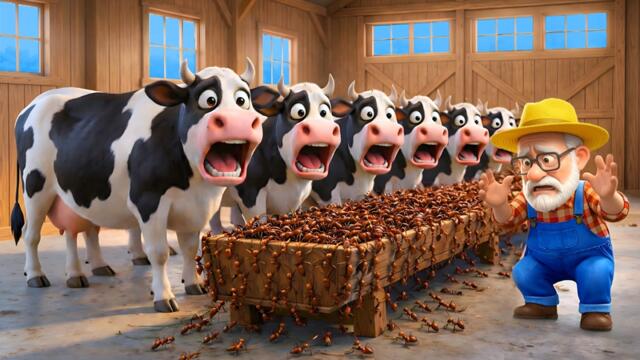OH NO! The Ant Invasion at Old MacDonald’s Farm! 🐜😱 Old MacDonald Farm Story🐄🐷🐔🐜😱