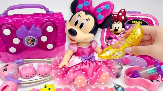 Minnie Mouse 2026🎀 Set Unboxing del maquillaje vs juego médico rosa de Minnie, colección de Disney