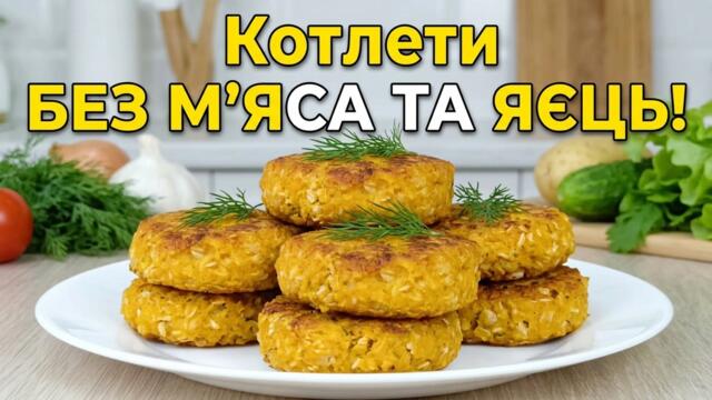 Готую в піст тільки так! Котлети без яєць