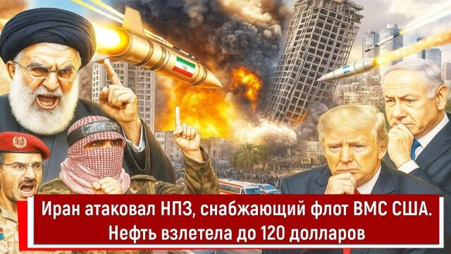 Иран атаковал НПЗ, снабжающий 5-й флот ВМС США. Нефть взлетела до 120 долларов