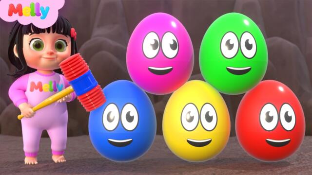 मेली के रंग-बिरंगे सरप्राइज़ एग्स | Melly Explores Surprise Eggs | Melly Hindi Rhymes