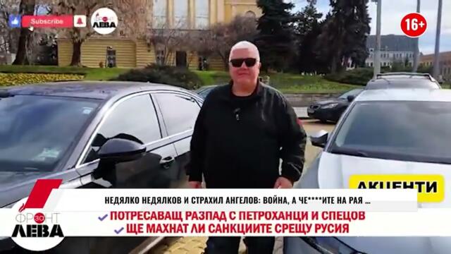 НЕДЯЛКО НЕДЯЛКОВ И СТРАХИЛ АНГЕЛОВ: ВОЙНА, А ЧЕ****ИТЕ НА РАЯ …