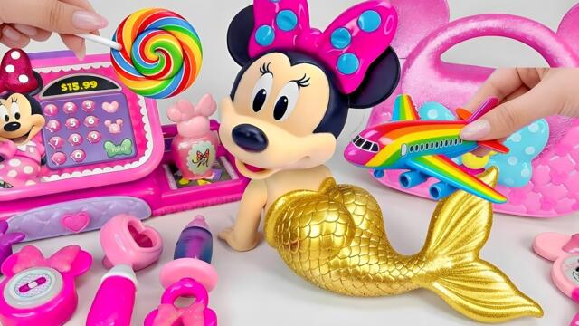Minnie Mouse 2026🎀 Set Unboxing del maquillaje vs juego médico rosa de Minnie, colección de Disney