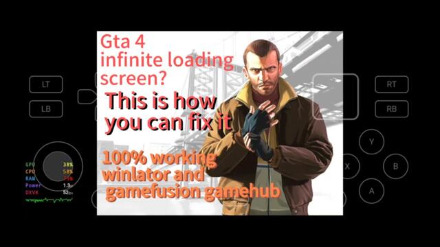 How to fix infinite loading screen Gta 4 on winlator gamefusion/gamehub emulator 100% working trick