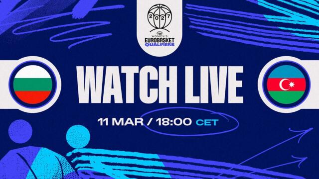 First Round | Bulgaria v Azerbaijan | Full Basketball Game | FIBA Women's EuroBasket 2027 Qualifiers