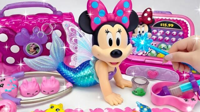 Minnie Mouse 2026🎀 Set Unboxing del maquillaje vs juego médico rosa de Minnie, colección de Disney
