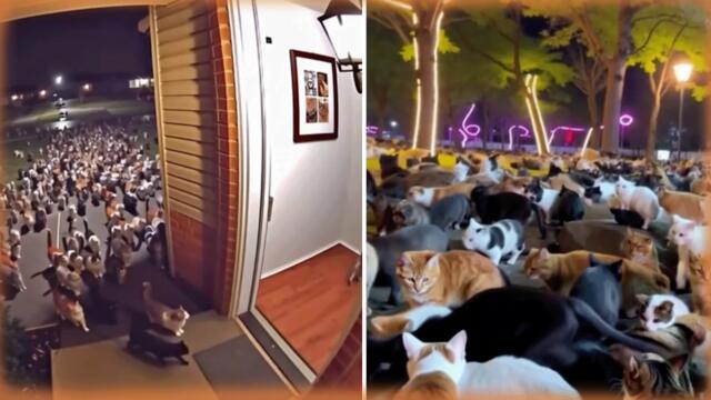 Incredible Situations With Cats That No One Has Seen YET | 😂 Unbelievable Sora Clips 😂