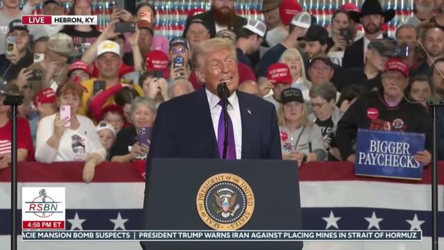 WATCH: President Trump Arrives to an Excited Kentucky Crowd! - 03/11/26