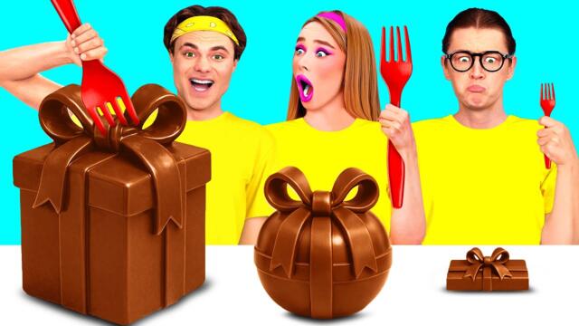 Предизвикателство за Голяма, Средна и Малка Чиния | Вкусни Рецепти за Храна BaRaDa Challenge