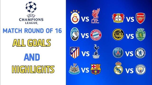 ALL GOALS | UEFA Champions League Round of 16 Highlights 2025/26”
