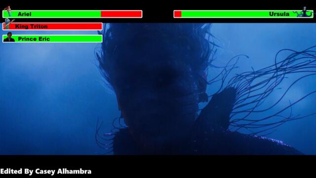 The Little Mermaid (2023) Final Battle with healthbars 2/2