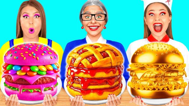 Me vs Grandma Cooking Challenge | Tasty Kitchen Recipes by GoFun Challenge