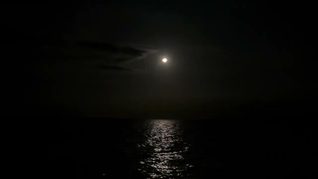 The moon tonight at Boracay island