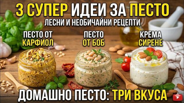 Спрях да купувам скъпо песто! Тези 3 рецепти са по-вкусни и евтини