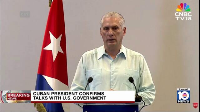 Cuba’s president confirms government is in talks with US