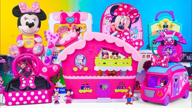 Satisfying with Unboxing Disney Minnie Mouse Pink Clubhouse Playset | Review Toys ASMR