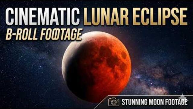 Cinematic Lunar Eclipse B-Roll: Stunning Moon Footage
