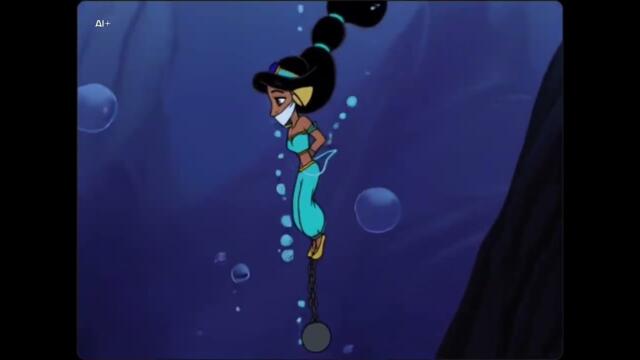 Jasmine Drowning & Ariel Saves Jasmine 2