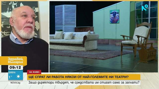 Директори предупреждават за риск от затваряне на театри | 13 мар. 2026