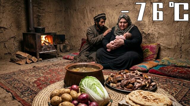 Survival Cooking in the Afghan Snowy Mountains: Husband & Wife Welcome Newborn Baby at –76°C