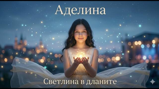 Аделина - Светлина в дланите | Нежна детска песен за надежда и мечти (Official Song 2026)