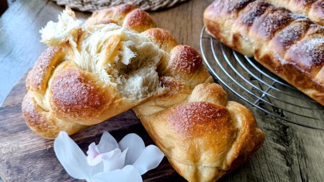 Автентичен КОЗУНАК НА КОНЦИ със свинска мас🐣🌼 Класическа бабина рецепта