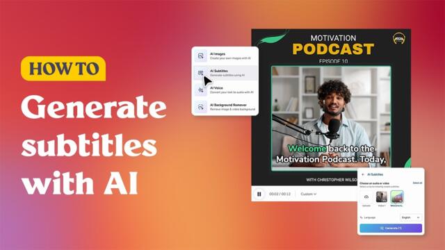 How to generate subtitles with AI