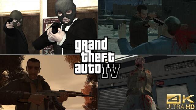 All Deaths and Executions in 4K | GTA 4