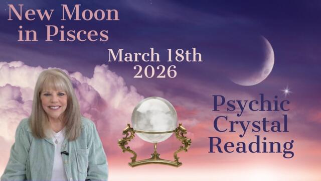 New Moon in Pisces March 18th 2026 ~ Psychic Crystal Reading by Pam Georgel