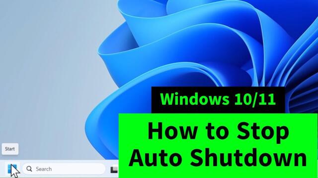 How to Stop Auto Shutdown Windows 11 & Windows 10