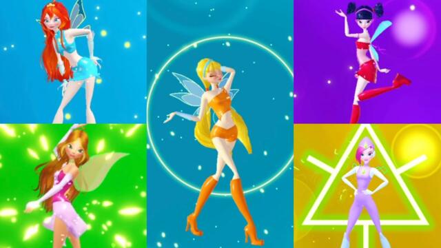 All Transformations of Magic Winx (season 1) || Glam Magic Power || roblox