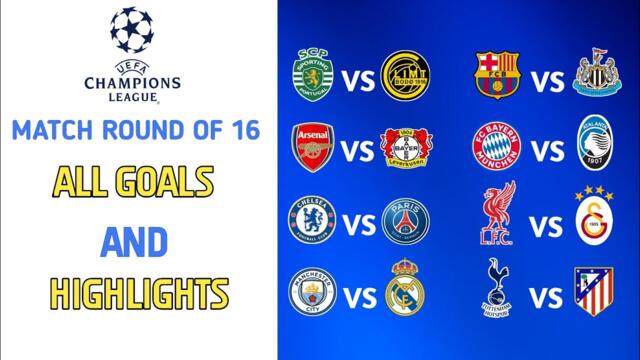 ALL GOALS | UEFA Champions League Round of 16 Highlights 2025/26”
